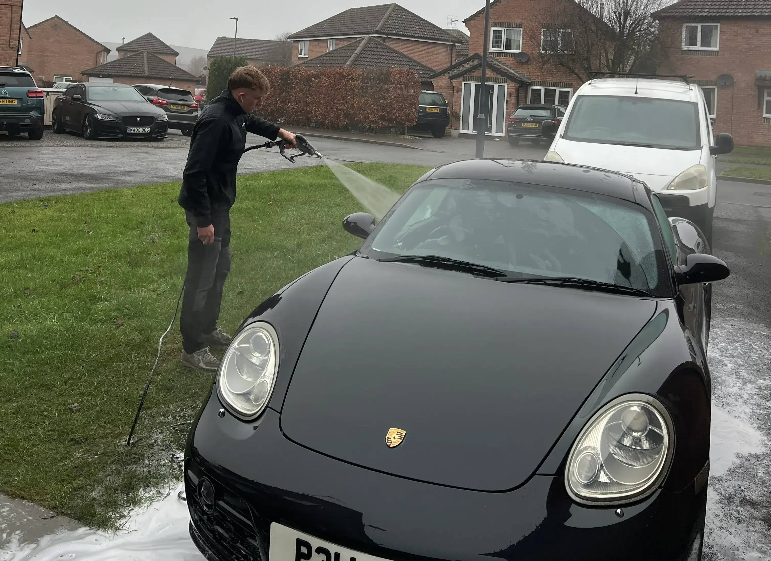 Shining clean car after full detail